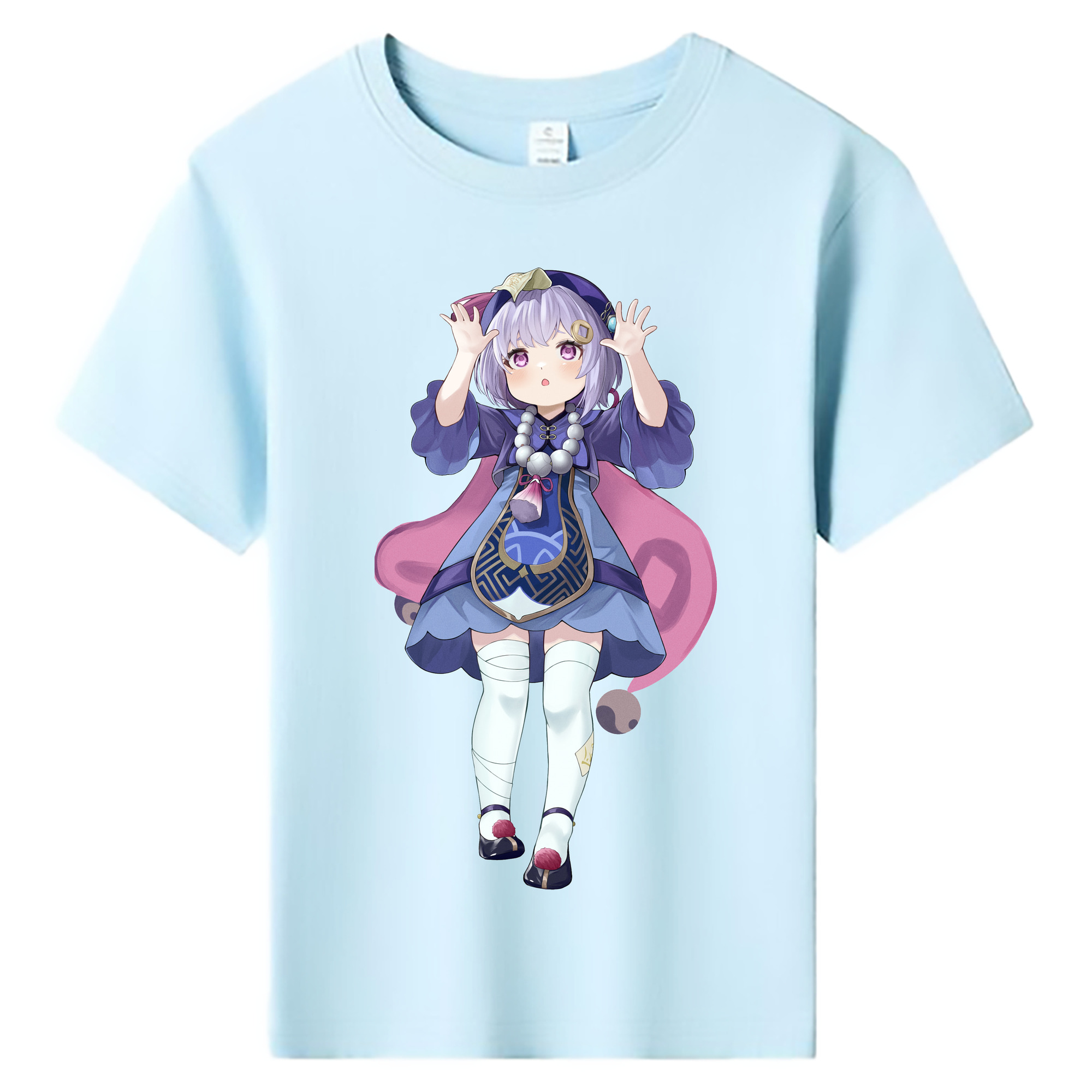 げんし神 七七 なな  genshin Nana 綿100％キッズTシャツ（フロントプリント）